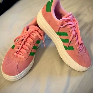 Pink and Green Women's Sneakers
